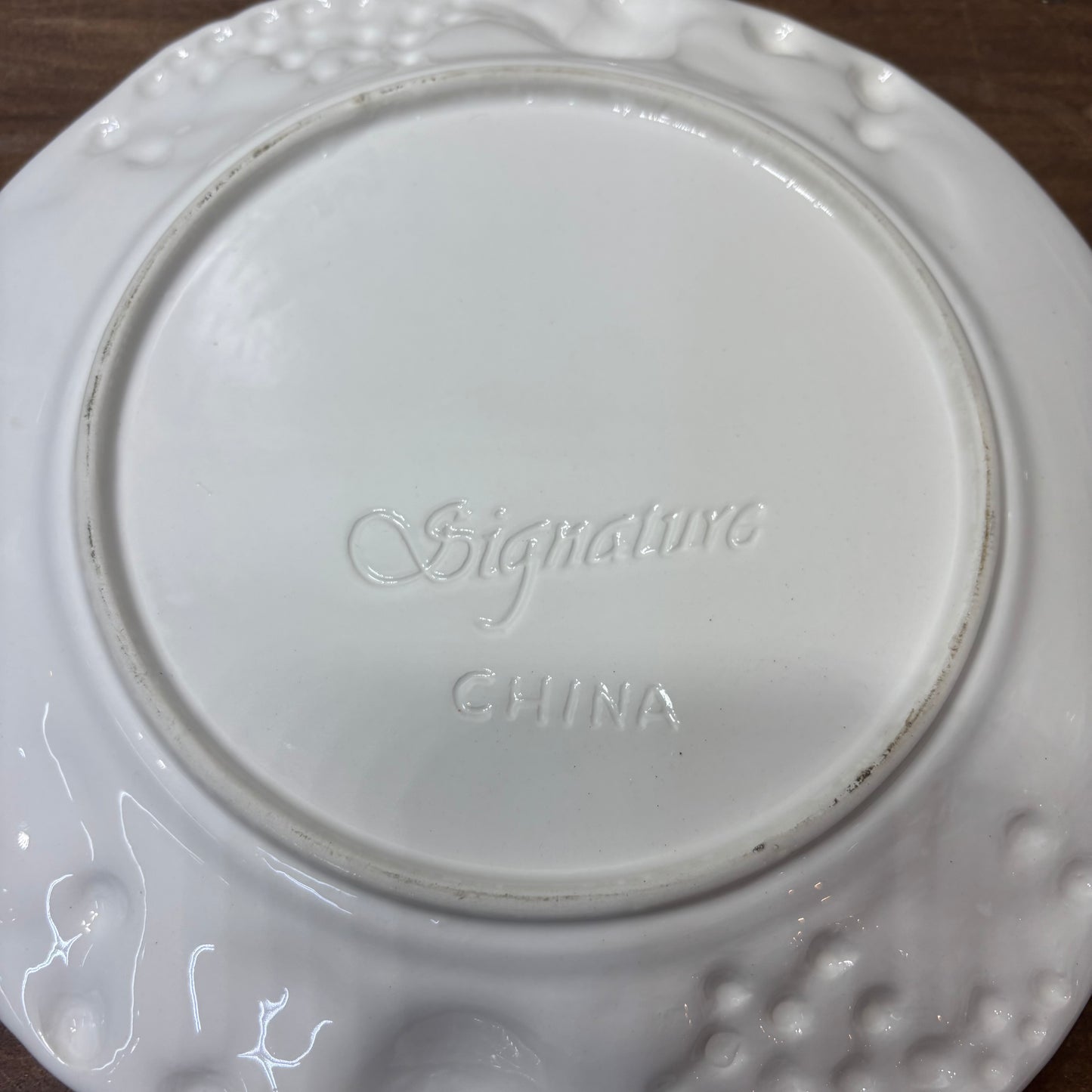 Vintage Signature Japan Ceramic Fruit Soup Tureen Covered Bowl