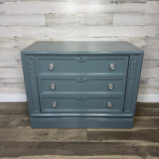 Drexel nightstand, angled front view