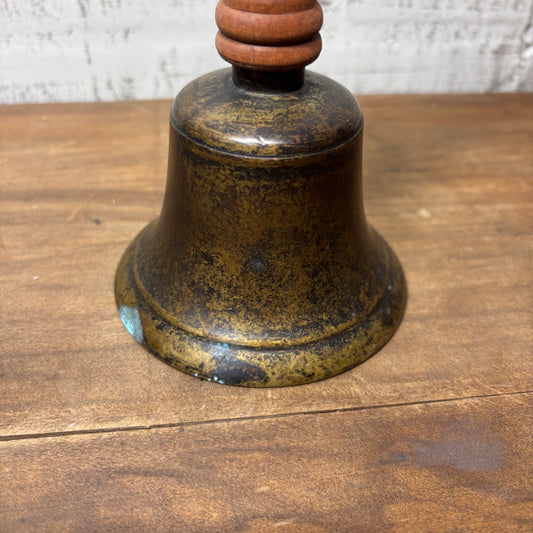 Vintage Brass & Wood Bell