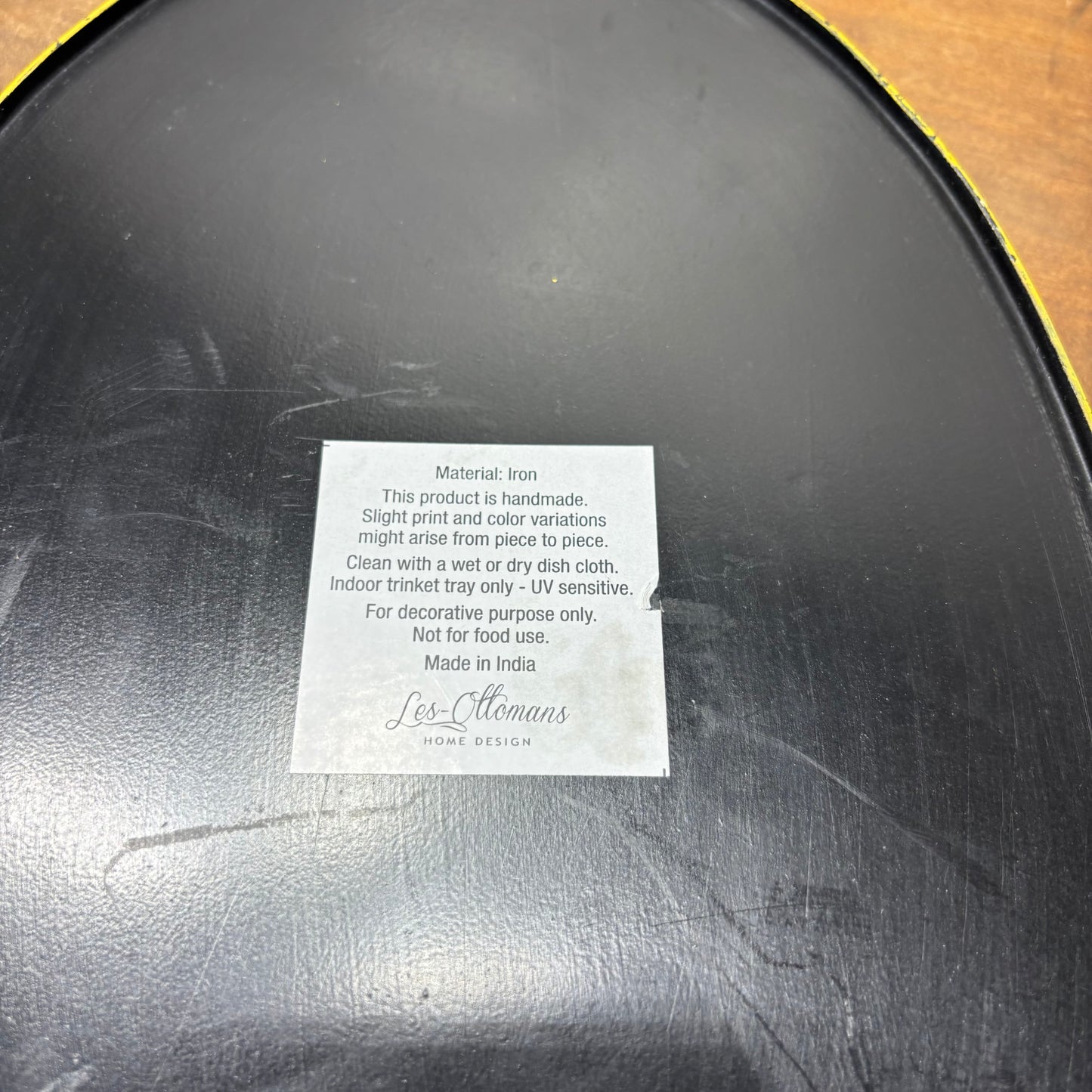 Les Ottomans Lemon Oval Tray
