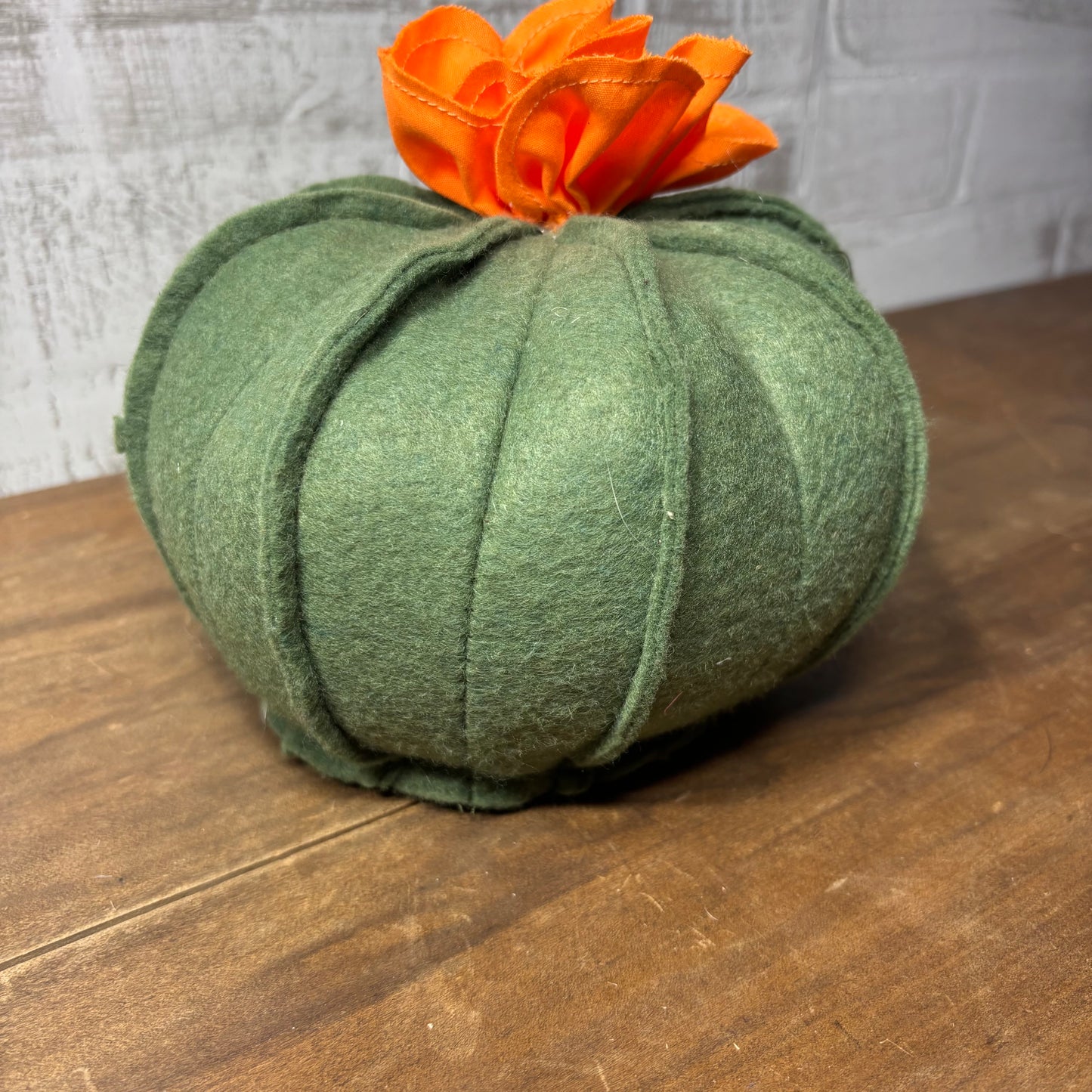 Hand Sewn Felt Plush Cactus (Orange)