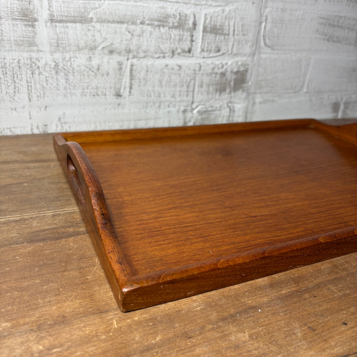 Mid Century Teak Wood Tray