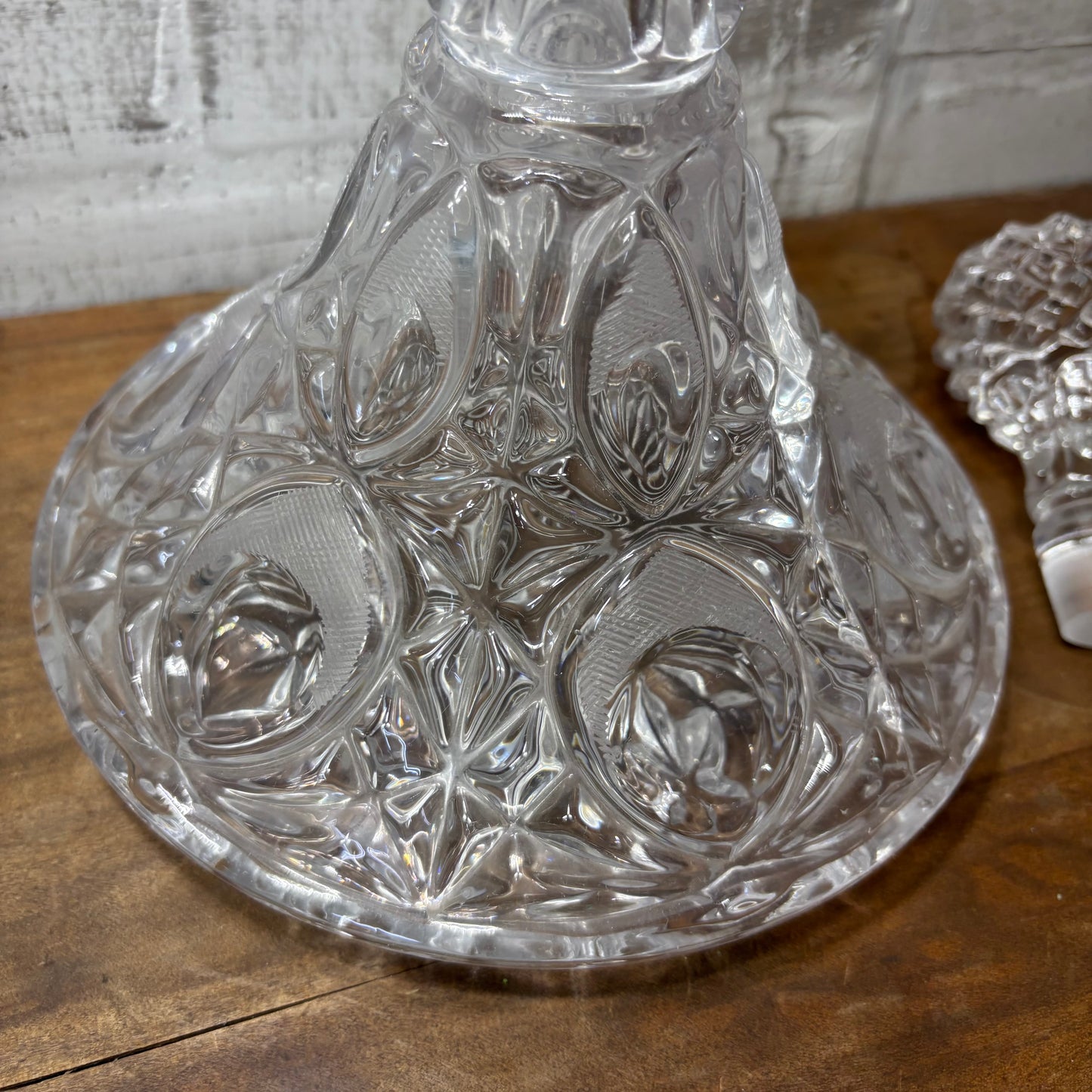 Vintage Ships Captain Carafe Crystal Decanter