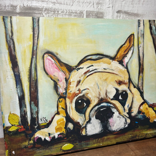 French Bulldog “Smushy” Canvas Art
