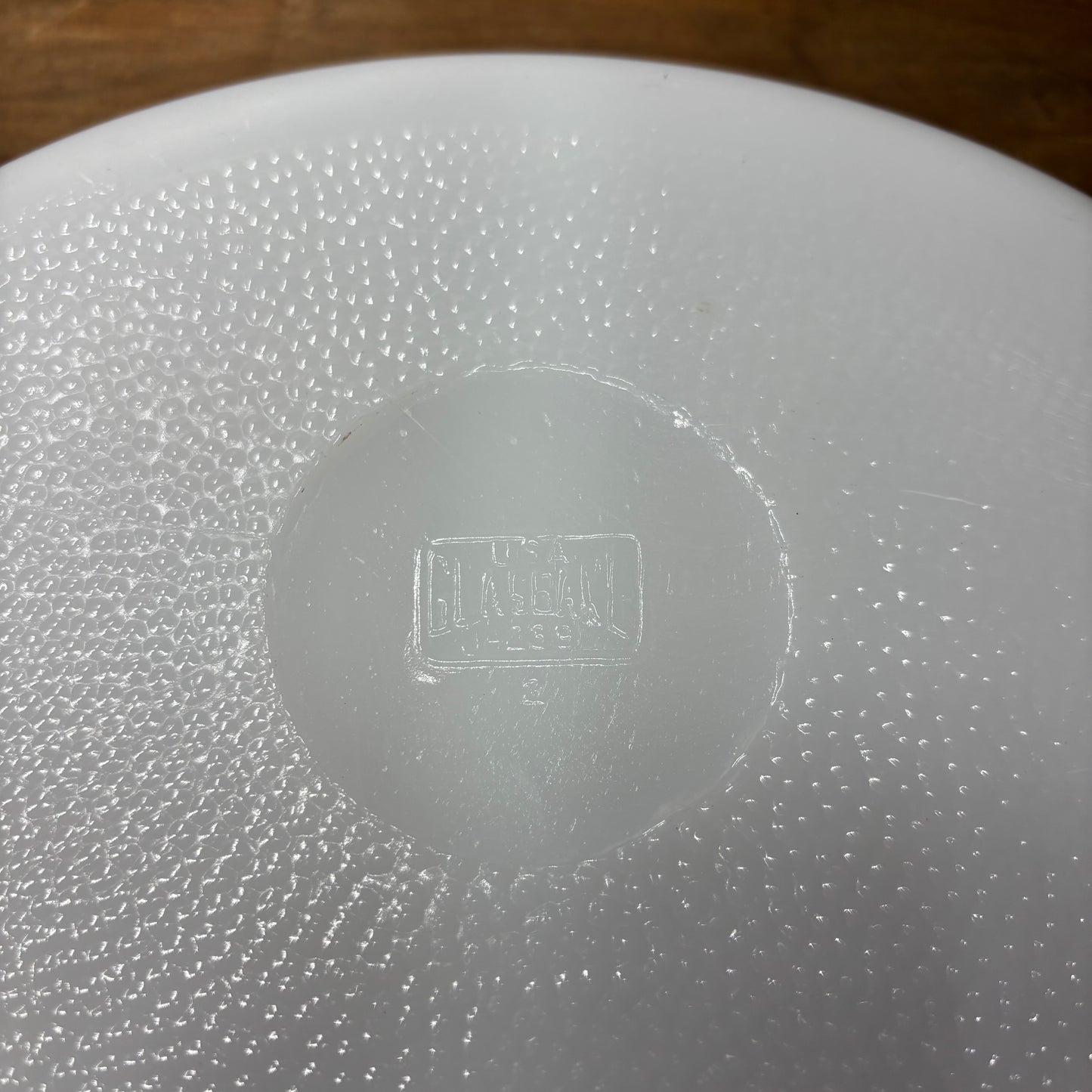 Vintage Glasbake Milk Glass Divided Casserole Dish