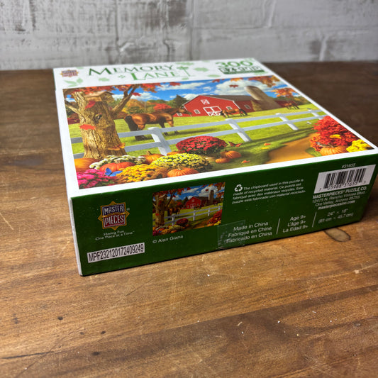 Memory Lane Horses By The Barn 300 Piece Puzzle