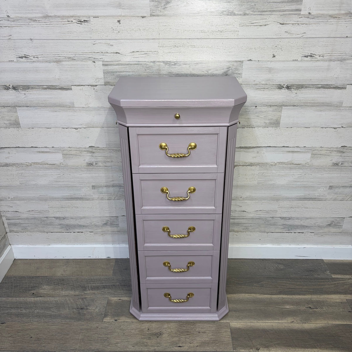 Refinished jewelry cabinet lavender — photo 10