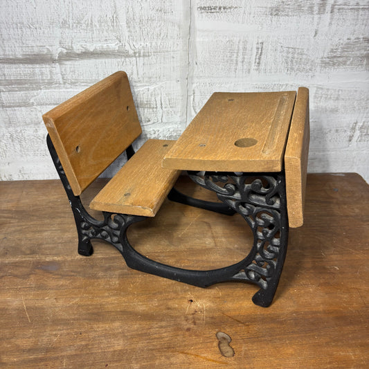 Wrought Iron and Wood Doll Desk