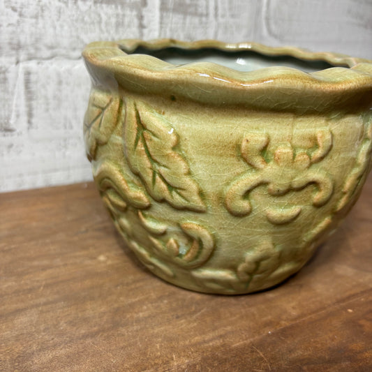 Sage Green Glazed Ceramic Pot