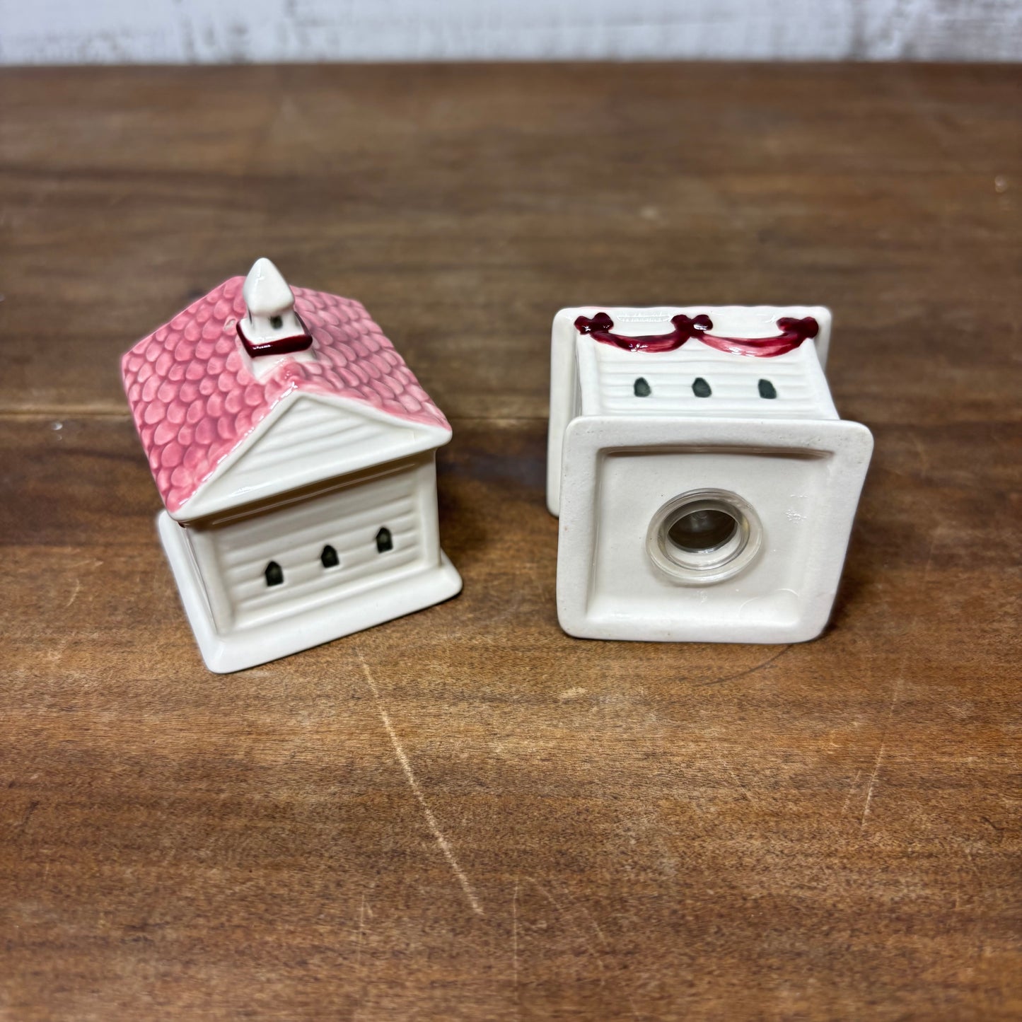 Church Shaped Ceramic Salt & Pepper Shakers