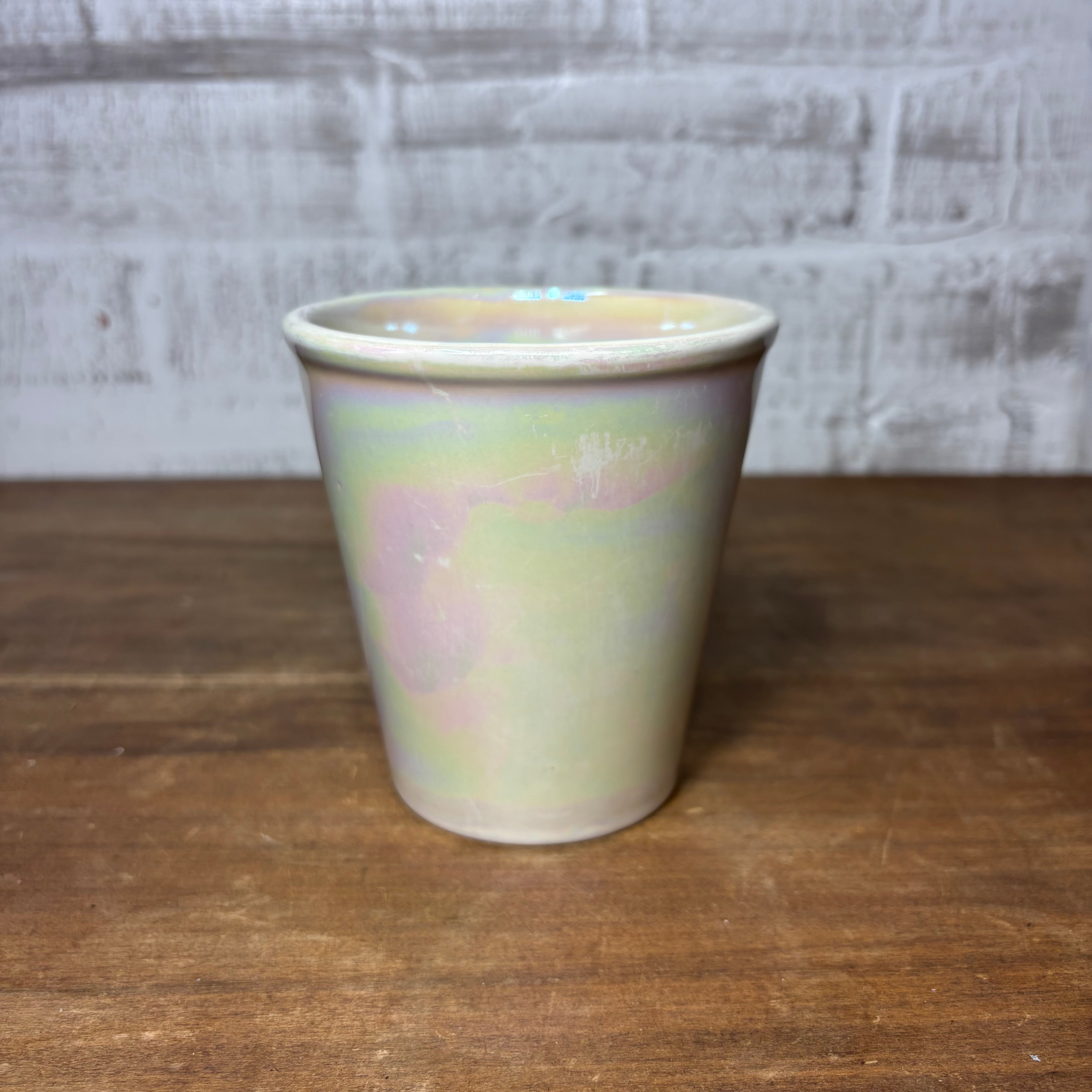 iridescent planter pot Iridescent Ceramic Planter – Post Furnishings