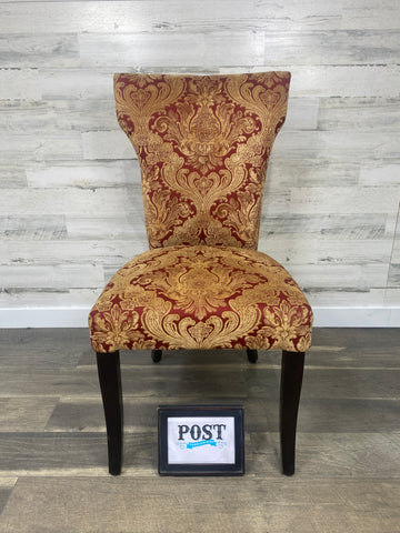 Red & Gold Accent Chair