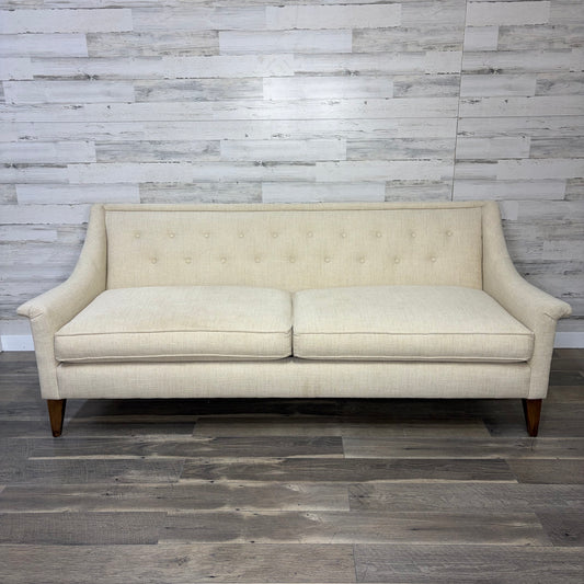 Modern Cream Tufted Sofa Couch