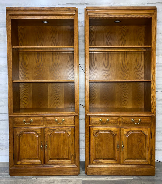 Set Of 2 Hooker Brand Bookshelves