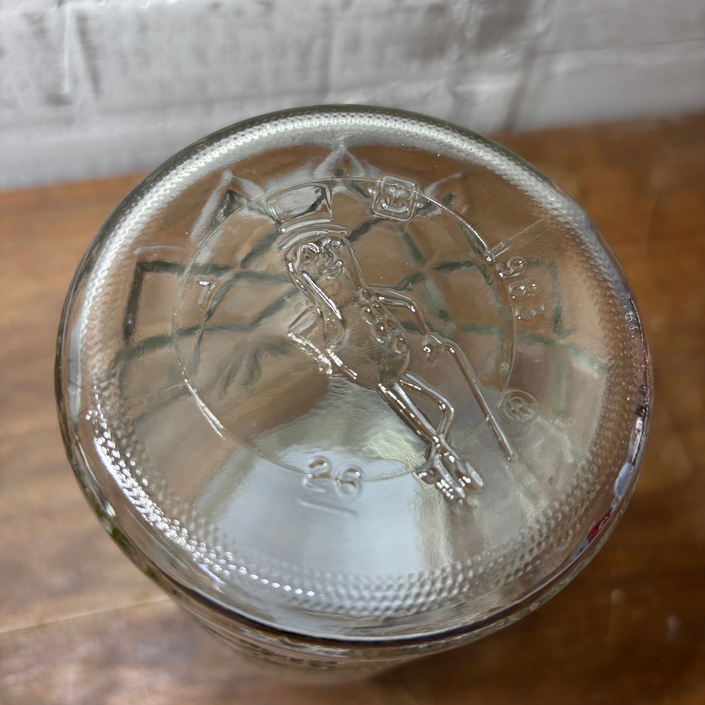 Vintage Planters Peanuts Glass Jar with Lid