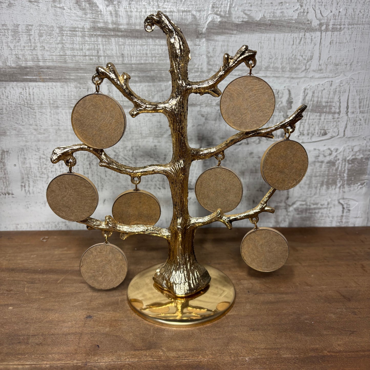 Vintage Brass Photo Tree