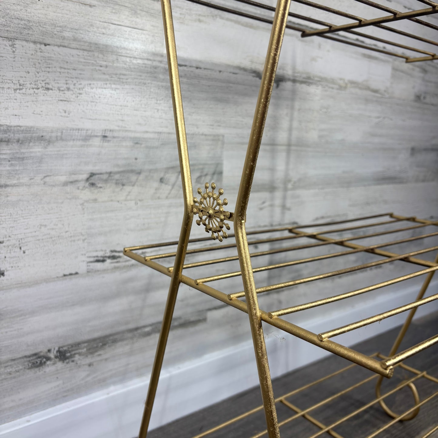 Gold Metal Plant Stand
