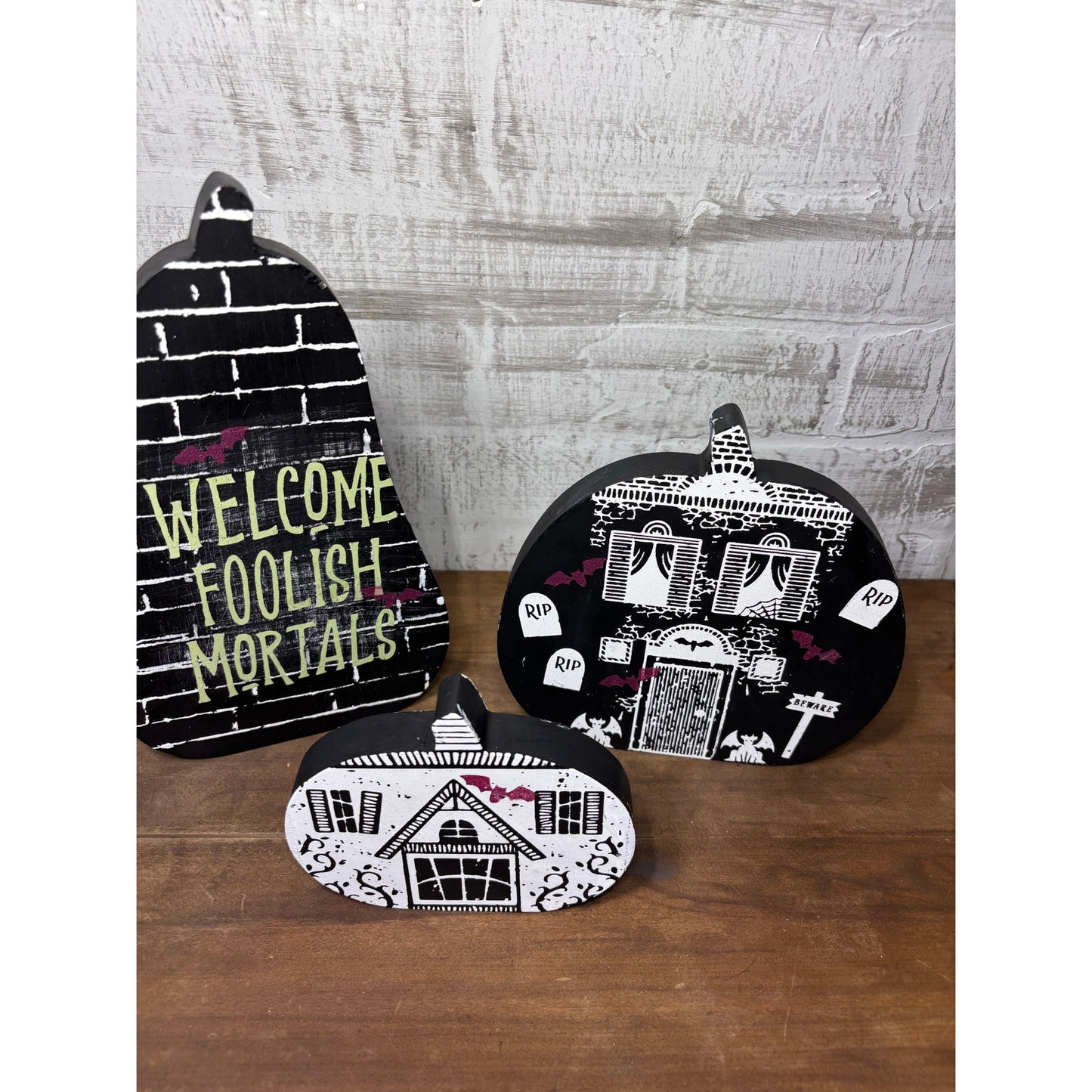 Double Sided Fall/ Halloween Decor Set