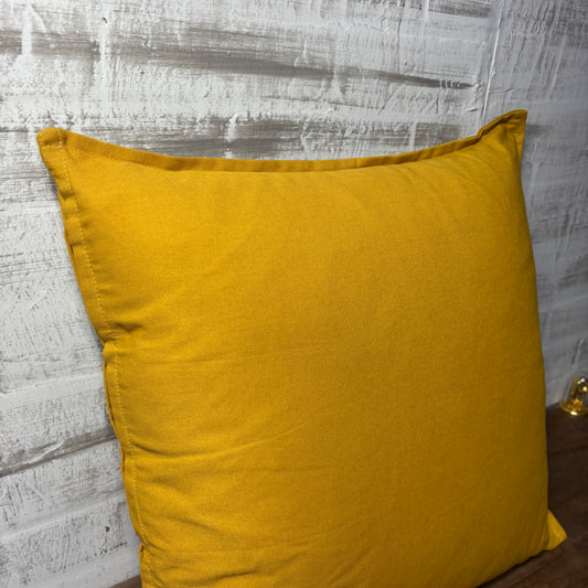 Mustard Yellow Throw Pillow