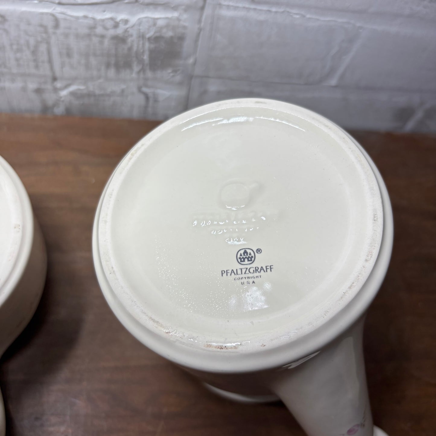 Vintage Pfaltzgraff Trousseau Water Can/ Creamer Pitcher Set