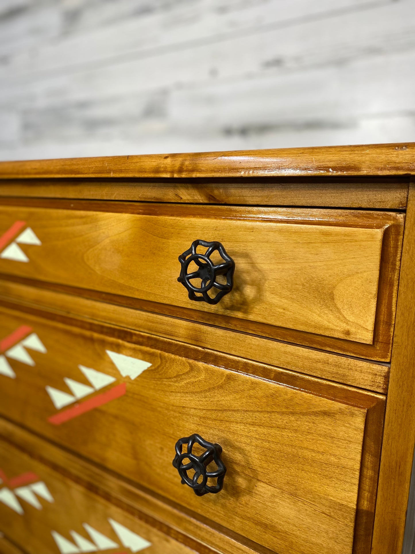 Tribal Theme Wood Dresser