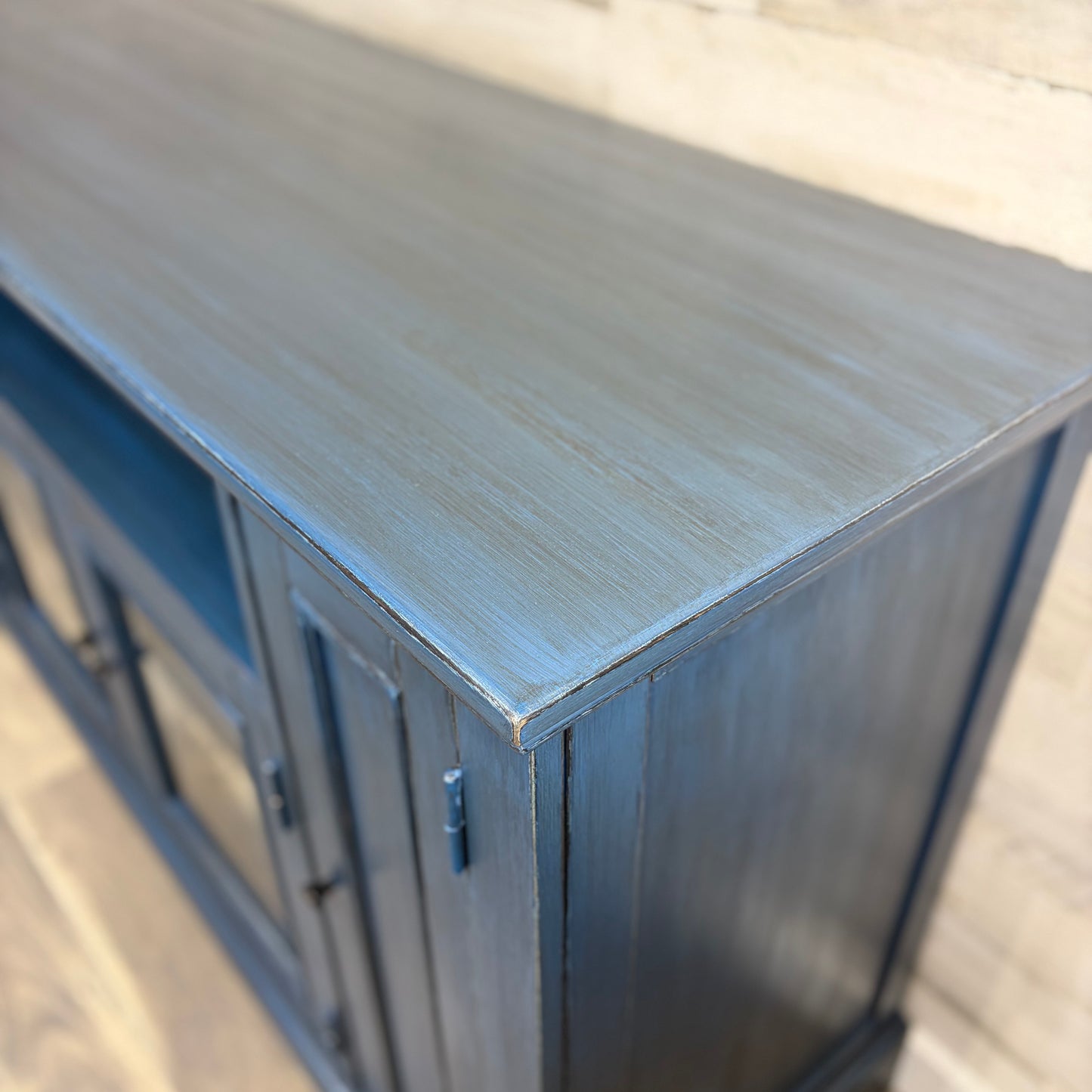 Dark Blue Tv Stand Buffet