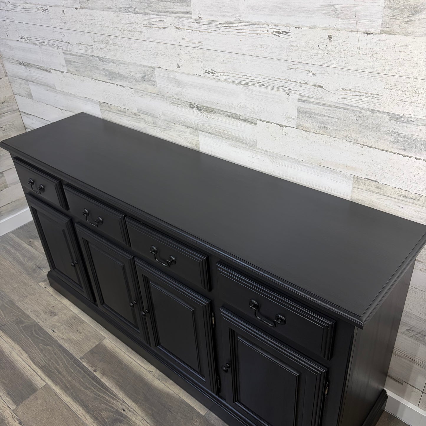 Large Black Buffet Tv Stand