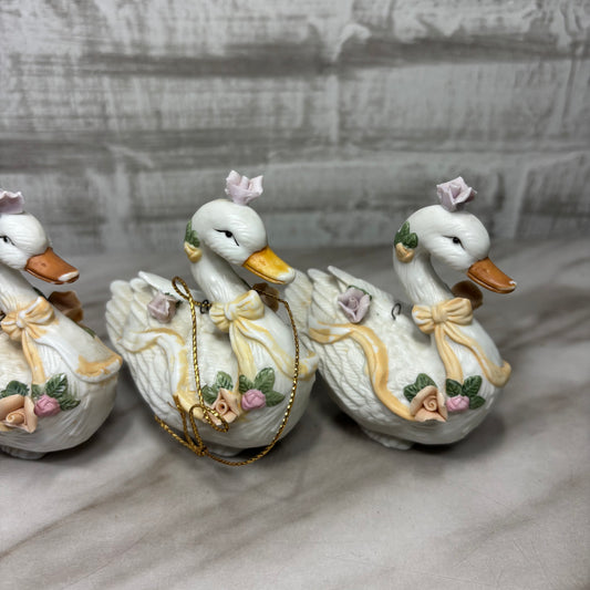 Vintage Porcelain Victorian Sawn Ornaments