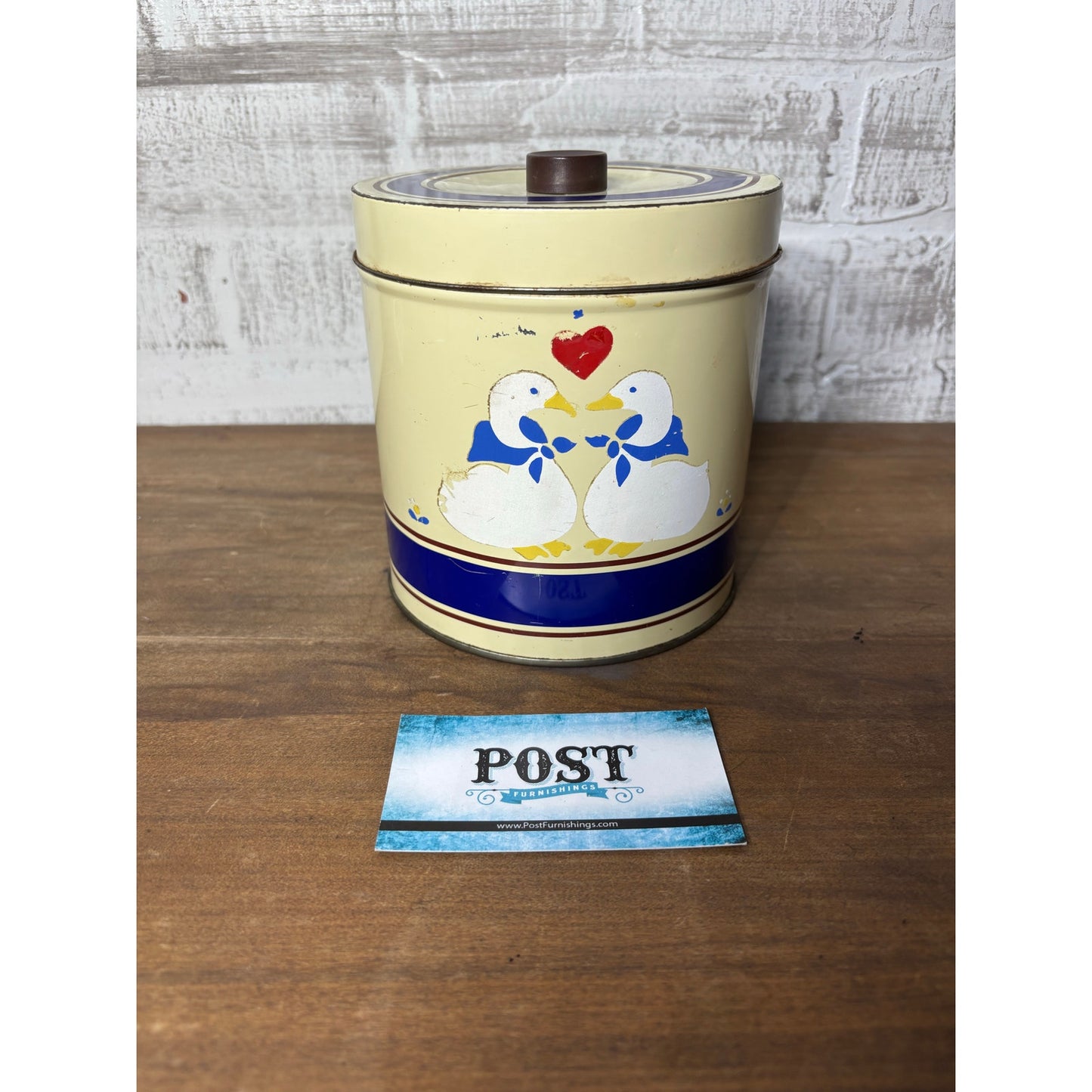 Vintage Goose Tin Nesting Canisters Set Of 8