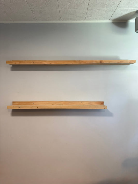 Set Of 2 Custom Wood Shelves