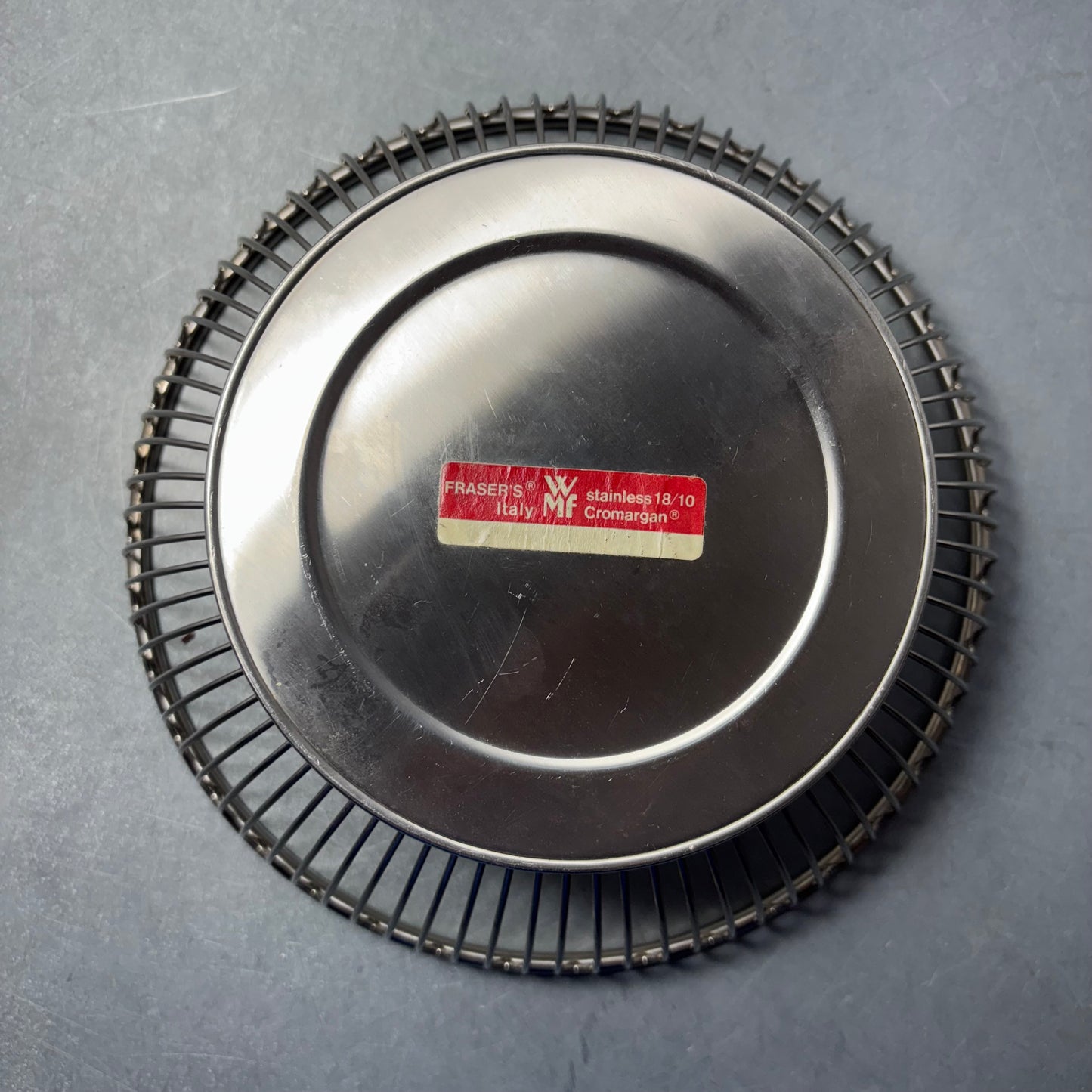 Vintage Stainless Steel Wire Basket