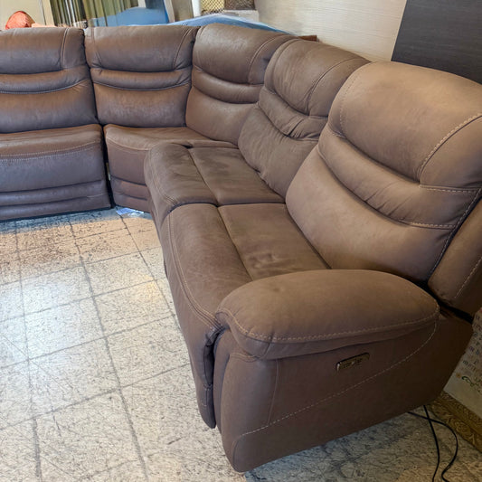 6pc Power Reclining Sectional Couch