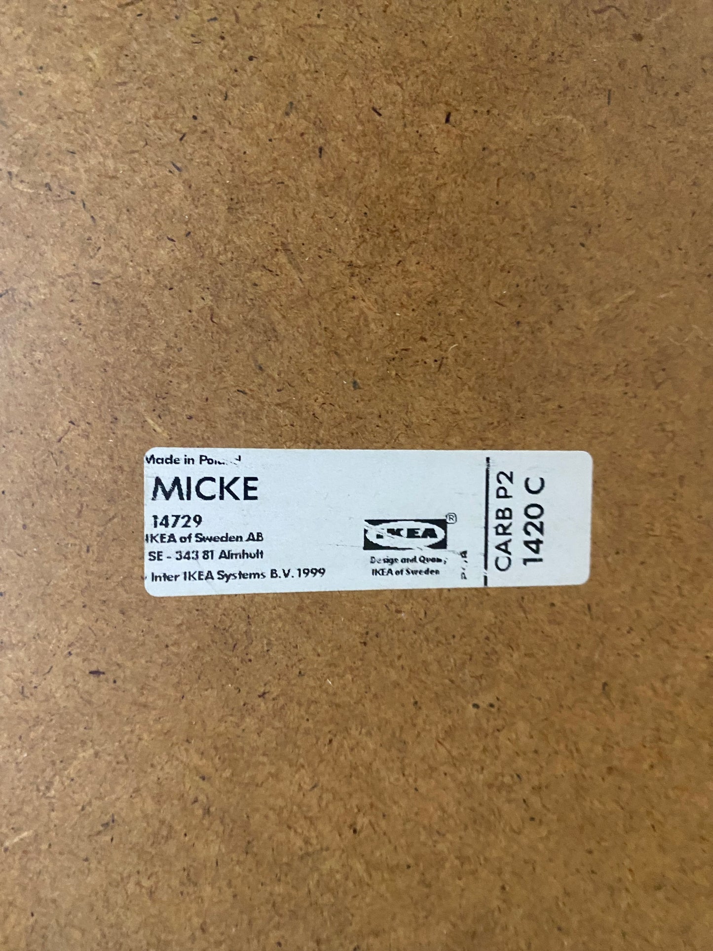 Custom Pink Ikea MICKE desk