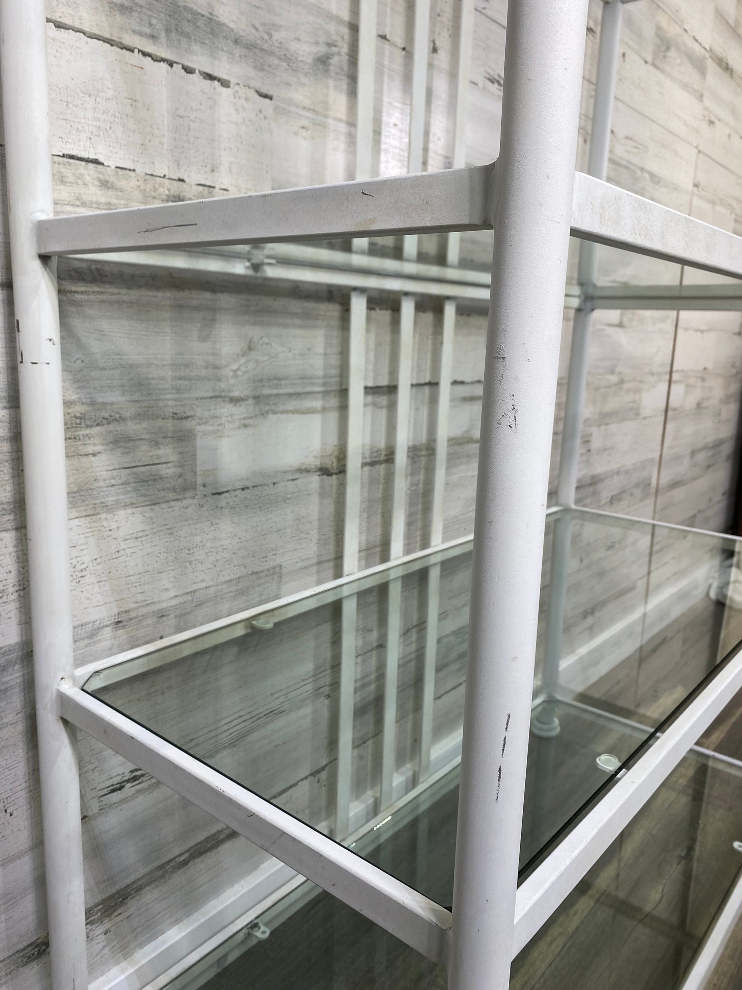 Wrought Iron & Glass Shelves