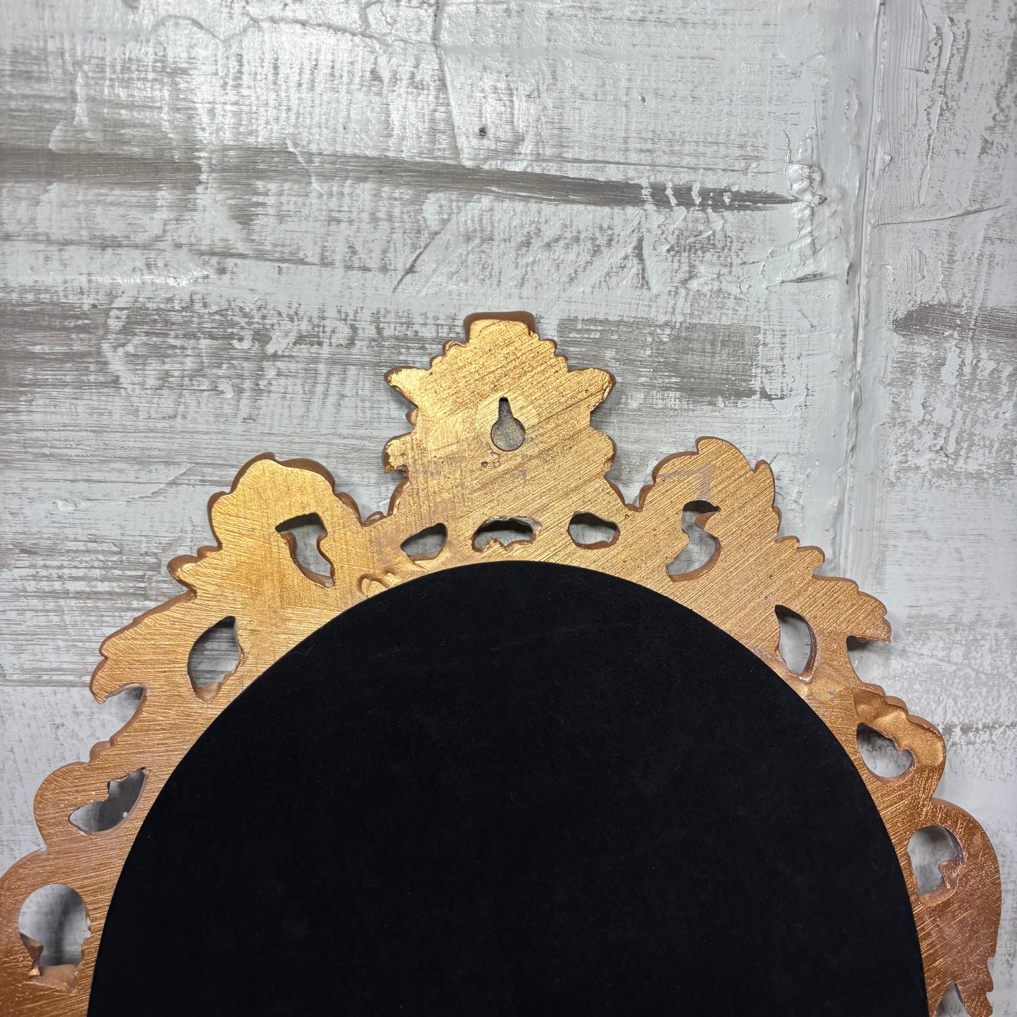 Ornate White Gold Mirror