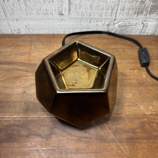 Bronze Gold Geometric Scentsy Electric Wax Warmer