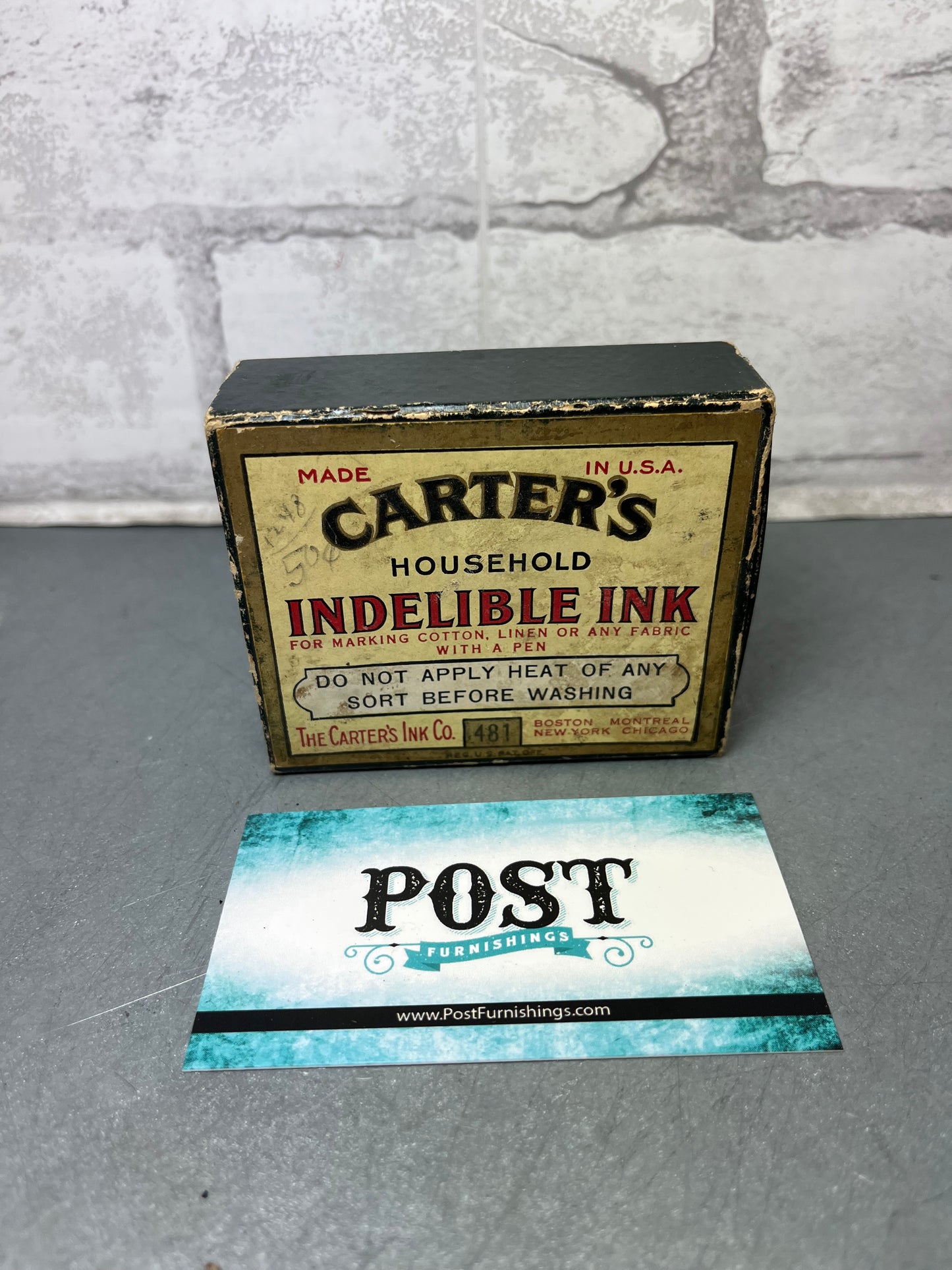 Carter’s Indelible Ink Vintage Bottle In Original Box