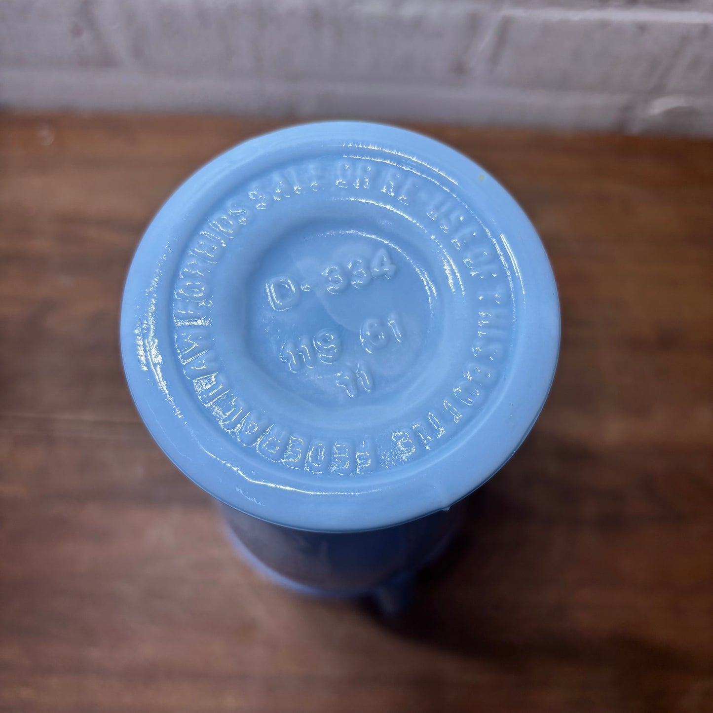 Vintage Blue Jim Bean Greek Decanter Bottle