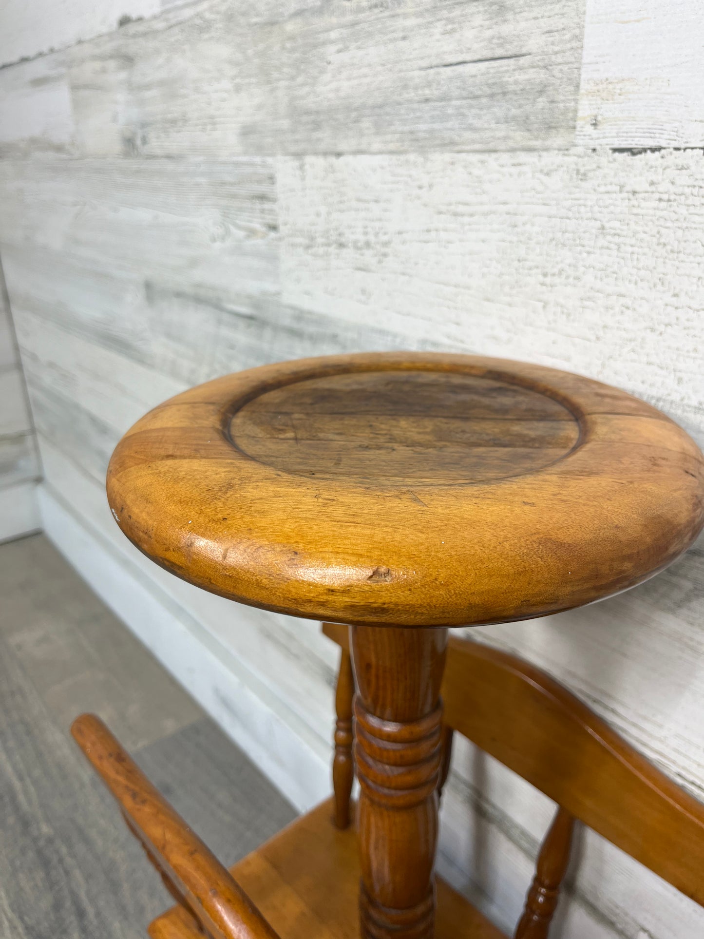 Vintage Ashtray Stand / Plant Stand W/ Magazine Rack