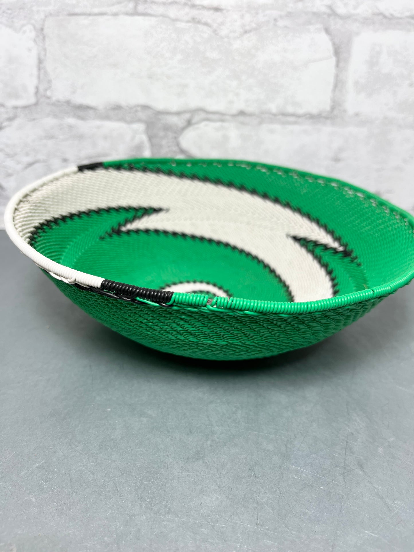 Handmade African Zulu Telephone Wire Bowl/ Basket