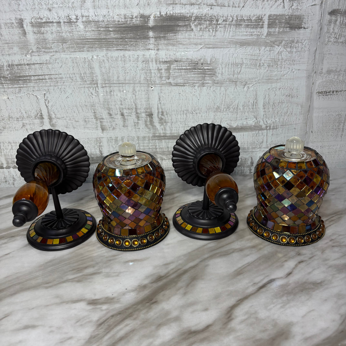 PartyLite Global Fusion Mosaic Wall Sconces