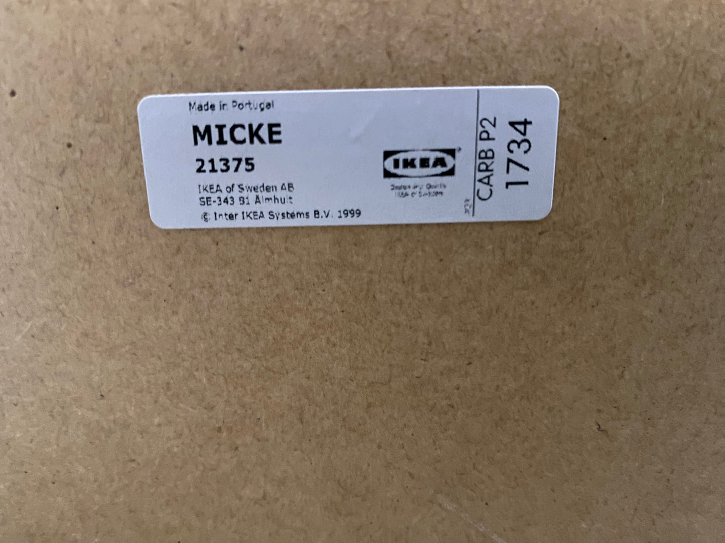 IKEA MICKE Desk with Dual Monitor Stand