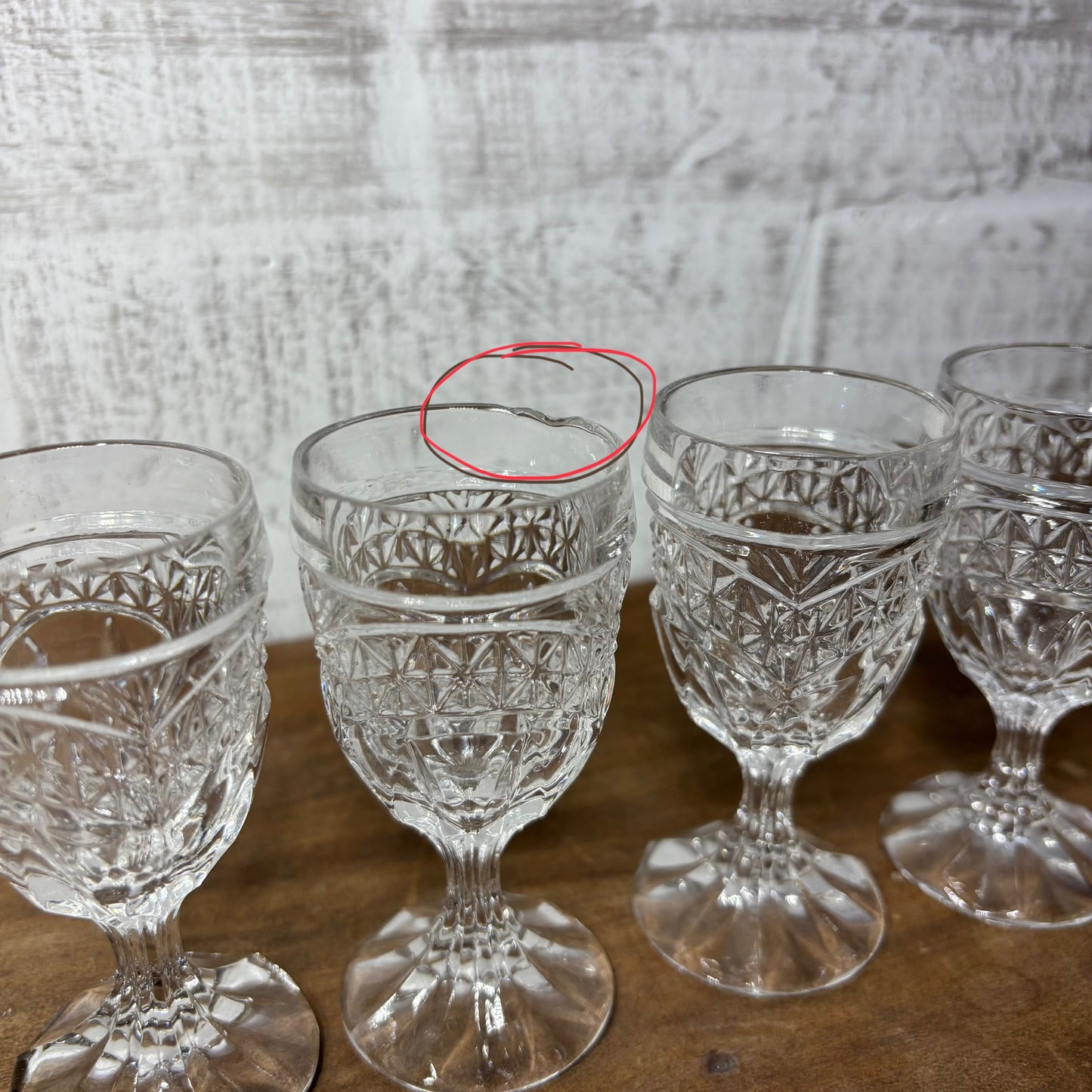 Zajecar D’Adriana Hand Cut Crystal Goblets Set of Four