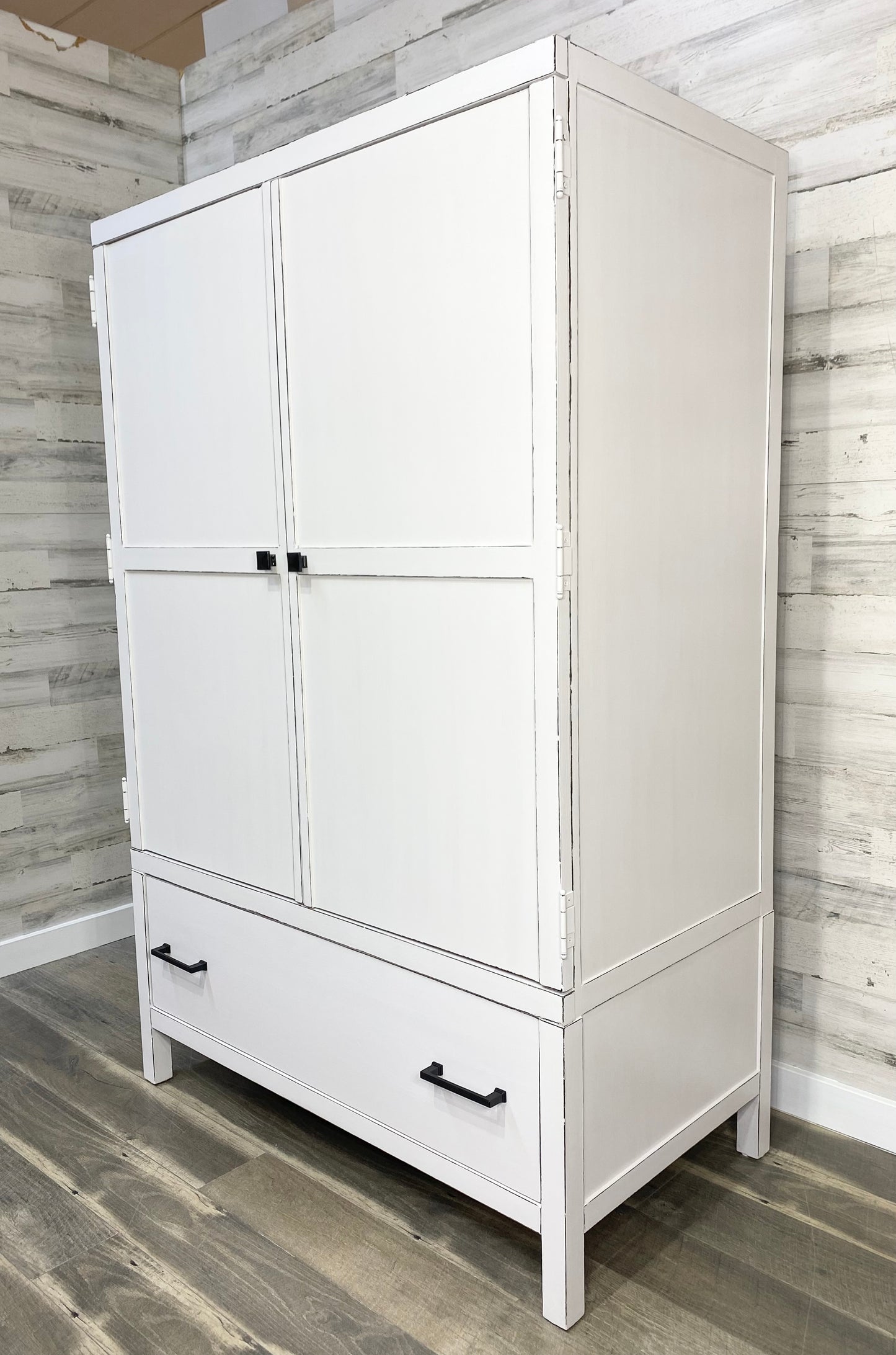 Modern White Armoire Zocalo