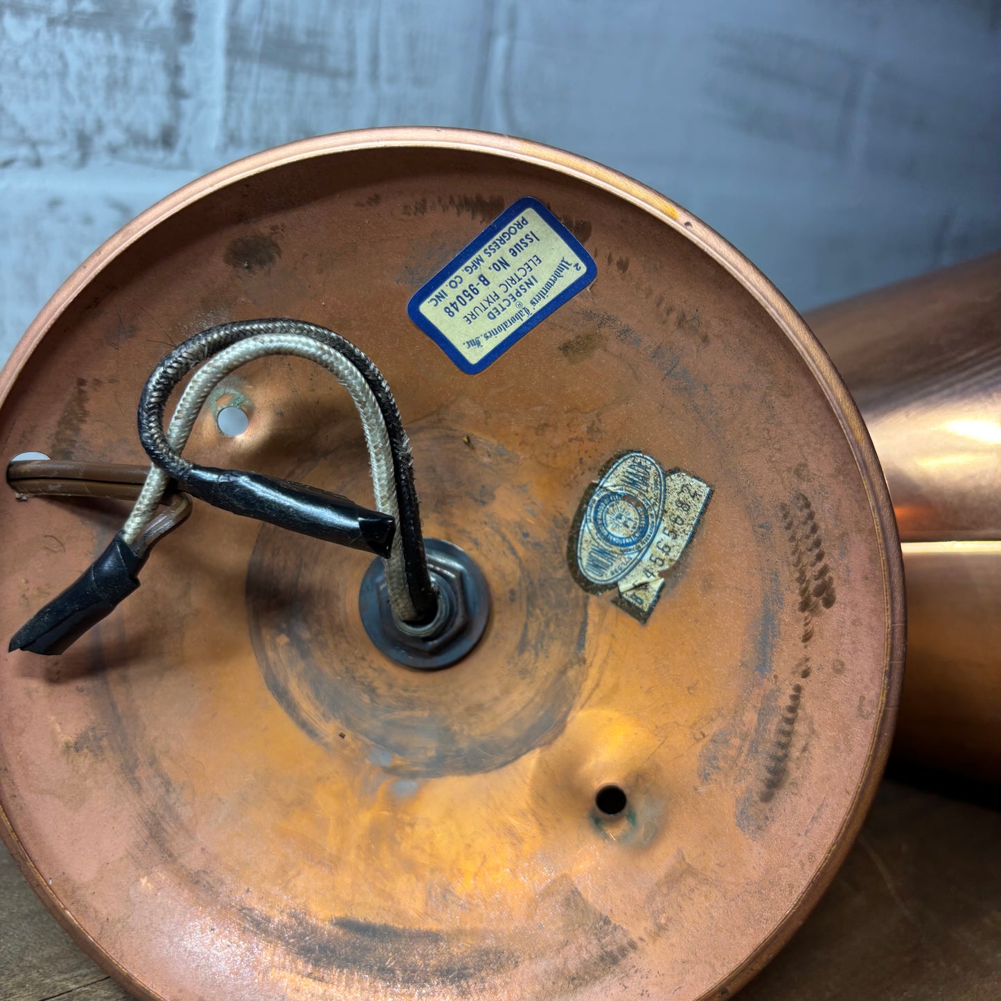 Mid Century Copper Wall Sconce