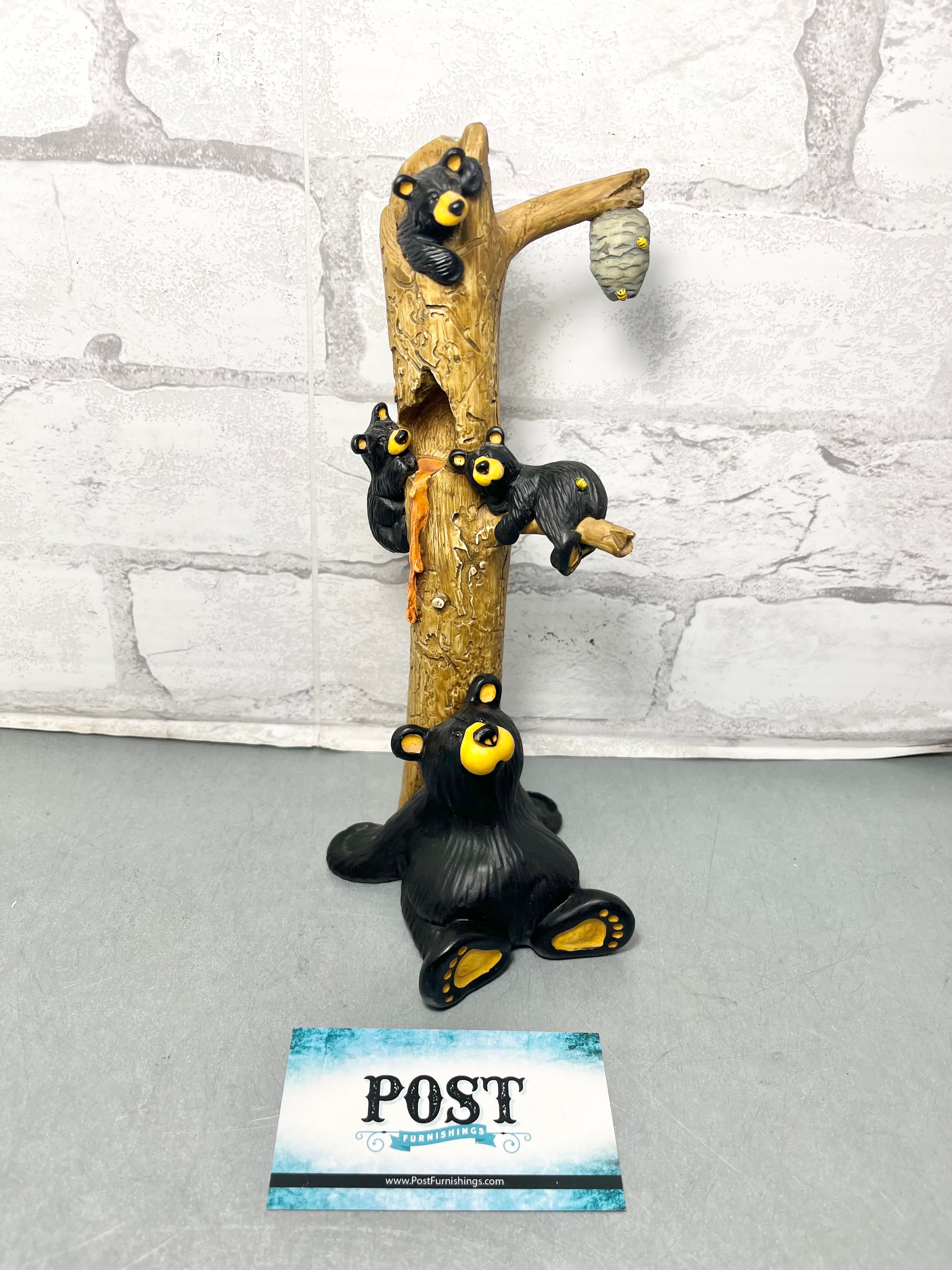Bearfoots Bears “The Honey Tree” By Jeff Fleming Big Sky Carvers