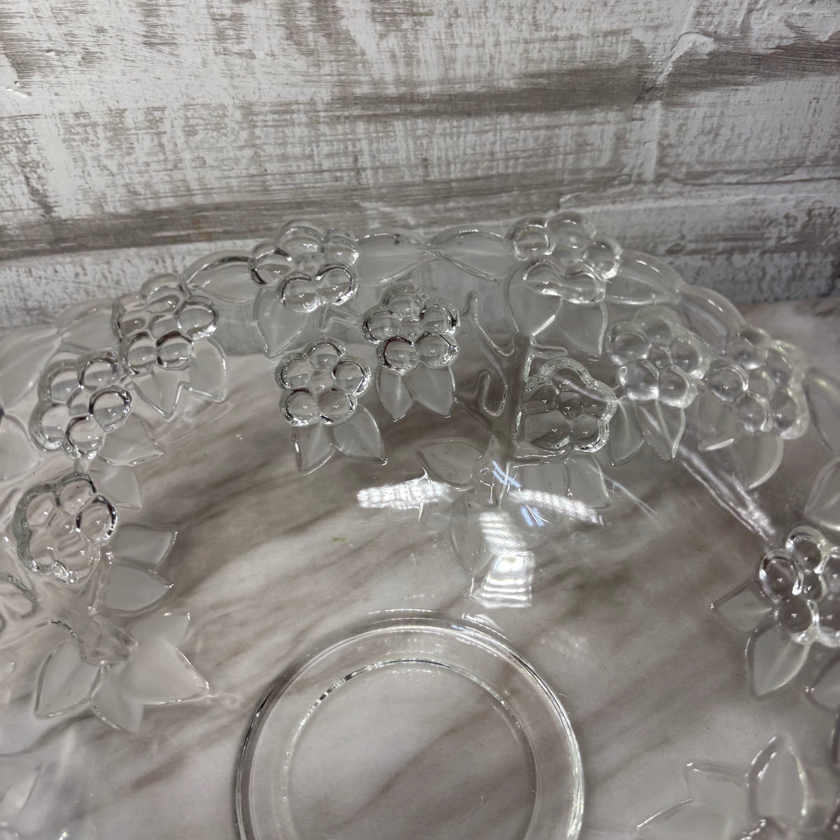 Vintage Mikasa Carmen Glass Serving Bowl