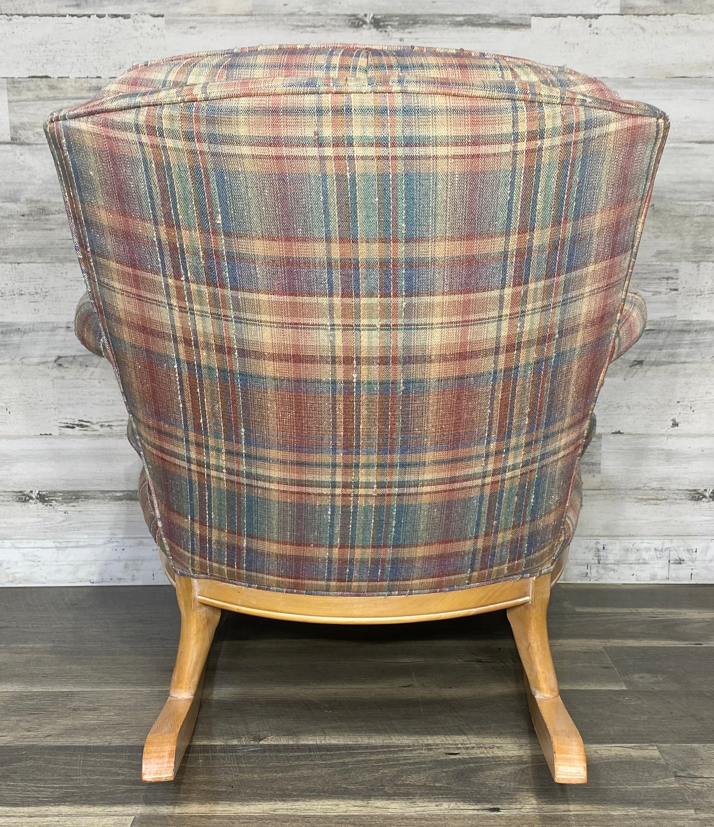 Plaid Rocking Chair Sam Moore