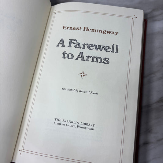 Ernest Hemingway's Classic Novel Hardcover, A Farewell to Arms