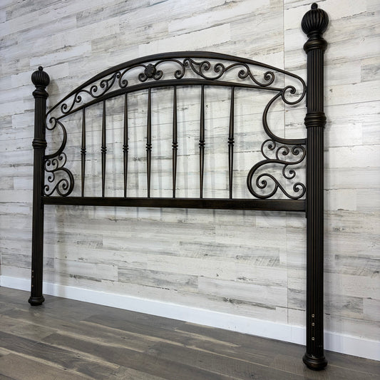 Hillsdale Chesapeake King Metal Headboard Rustic Brown